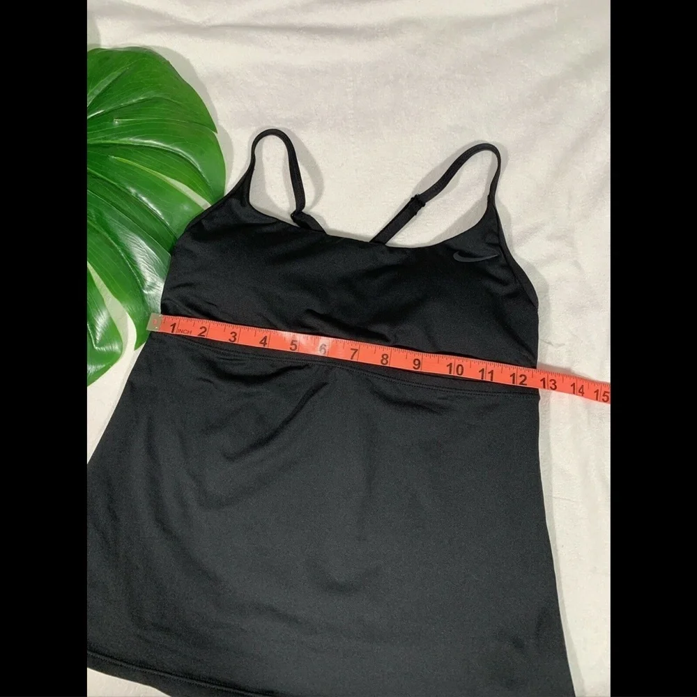 NEW Nike Swimsuit Cross-Back‎ Black Tankini Top